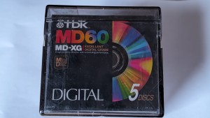MiniDisc MD TDK MD-XG 60 Japan 5pack + case na 10szt