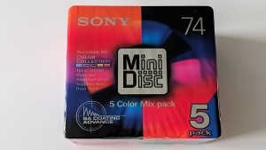 MiniDisc MD SONY Color MIx 74 Japan 5pack