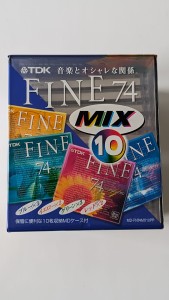 MiniDisc MD TDK Fine MIX Color  74 10pack+case 10