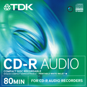 TDK CD-R Music CD-R Audio Silver Termal Printable 1szt