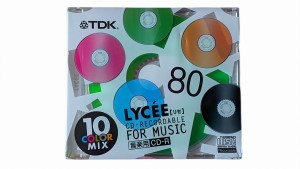 TDK CD-R Music / CD-R Audio 80 Lycee 10pack Color Mix Japan