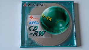 Mitsubishi Verbatim CD-RW 74/650MB x1x4 Japan 1pack
