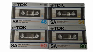 TDK SA 46/54/60/90 Japan 4pcs. NEW 1985