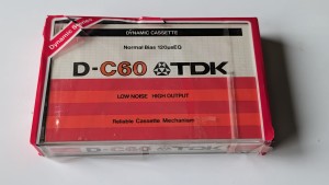 TDK D 60 1979r. Japan 1szt pęknięty celofan opakowania .