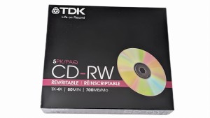 TDK CD-RW 1x-4x Logo 5-pack