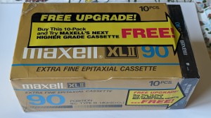 Maxell XLII 90 -1985r -10szt + Maxell XLII-S 90-1szt 1986r = promocyjny BOX 10+1