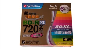 Verbatim BD-R XL x4 100GB Printable Slim case CD 6pack
