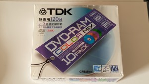 TDK DVD-RAM x2-x3 5Colors Japan 10-pack