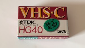 TDK VHS-C HG 40 TC40HGK Made In Japan 1szt