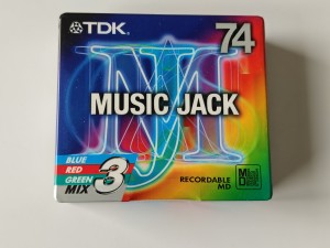 MiniDisc MD TDK Music Jack Color MIX 74 nowy 3pack