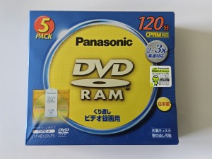 Panasonic DVD-RAM x2-x3 Japan 5pack jewel case CD w kasetce