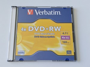 Verbatim DVD+RW x1-x4 wielokrotny zapis 1szt slim case CD