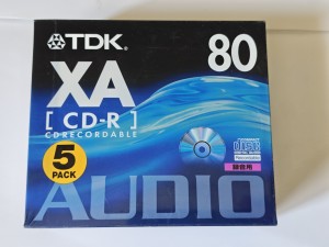 TDK CD-R Audio XA 80 Logo Japan -5pack