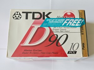 TDK D 90 10szt.+TDK SA 90 1szt 1992 Box fabryczny 10+1