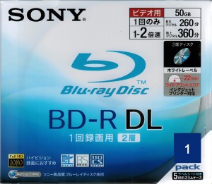 Sony BD-R DL 50GB Printable x2 MID:MEIT01 1szt slimcase CD