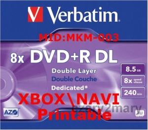 Verbatim DVD+R DL Printable MKM003 XBOX+NAVI 5szt