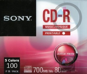 Sony Music CD-R Audio Printable1szt. biała