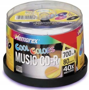 Memorex Music CD-R Audio 1szt Cool Colors -Fiolet