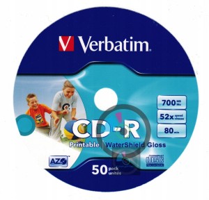 Verbatim CD-R Printable GLOSS WaterShield 10szt.