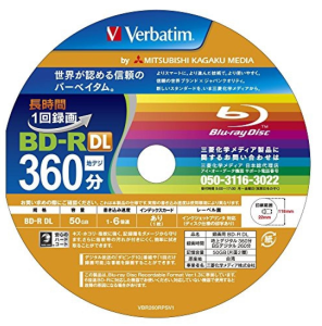 Verbatim BD-R DL 50GB x6 Printable Made in Japan 1szt