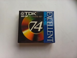 MiniDisc MD TDK Excellent Blue 74 nowy 1szt-