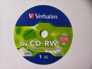 Verbatim CD-RW 700MB x4-x12 1szt koperta CD