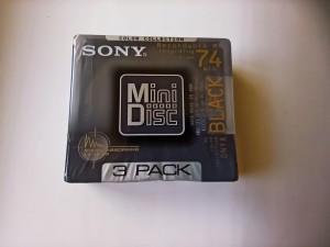 MiniDisc MD SONY Onyx Black 74 Japan 3szt-3pack