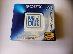 MiniDisc MD SONY Walkman 74 Japan 3szt-3pack