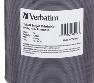Verbatim DVD+R Printable x16 25szt. koperta CD