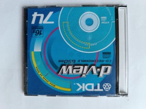 TDK CD-R d-view 650MB x16 NEW Cyanine Japan 1szt