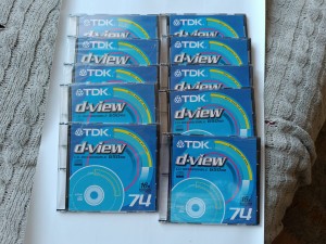 TDK CD-R d-view 650MB x16 NEW Cyanine Japan 10szt  