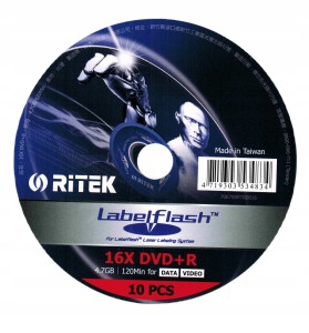 Ritek DVD+R LabelFlash 1szt. koperta CD