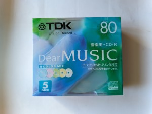 TDK CD-R Music CD-R Audio Printable 5szt 5-KOLOR)