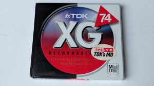 MiniDisc MD TDK XG 74 Japan 1szt