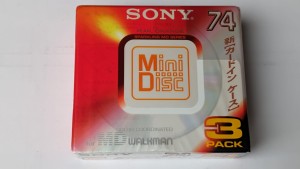 MiniDisc MD SONY Walkman Pear Orange 74 Japan 3szt-3pack