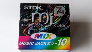 MiniDisc MD TDK Music Jack Color MIX  74 10szt-10pack+ case10