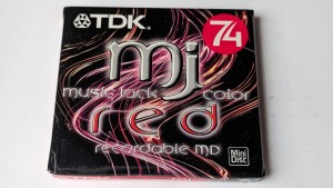 MiniDisc MD TDK Music Jack Red 74 nowy 1szt- 