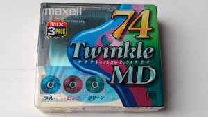 MiniDisc MD Maxell Twinkle MIx Color Pack 74 3szt -3pack)
