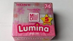 MiniDisc MD SONY Lumina Pink 74 Japan 5szt-5pack 