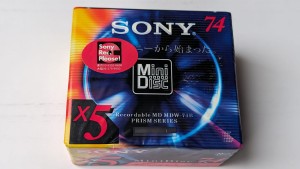 MiniDisc MD SONY PRISM Series 74 Japan 5szt-5pack  b