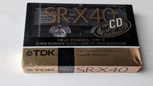 TDK SR-X 40 1989r NOWA Japan 1szt 