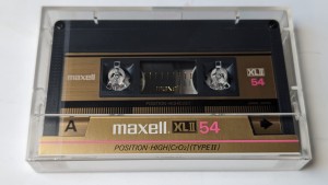 Maxell XLII 54 1985r. Japan 1szt,-przezroczysta folia